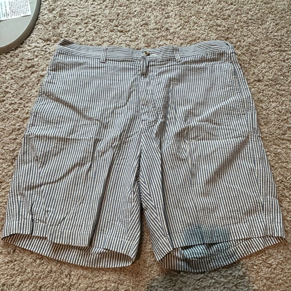 Custom Men's Striped Gray Shorts
